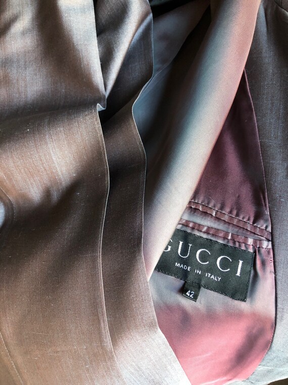 Gucci Tom Ford Era light purple silk vintage pan… - image 7
