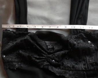Vintage VERSUS Gianni Versace schwarzes Abendkleid