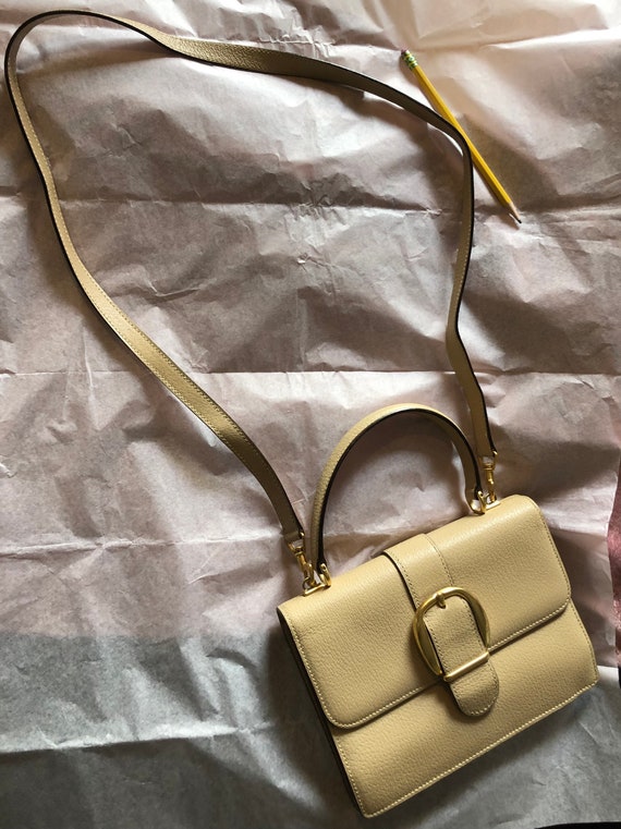 Swivel open light tan Gucci handbag, vintage 90’s… - image 7