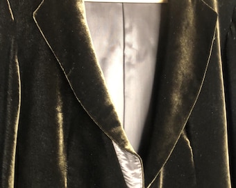 Blazer vintage in velluto marrone scuro di Zara
