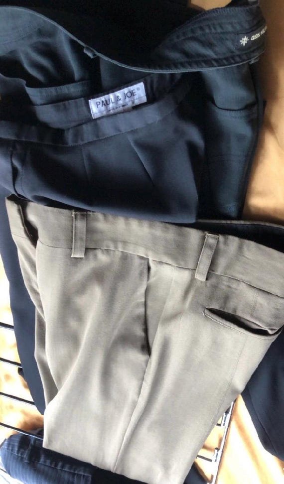 Size 42 Paul & Joe 100% wool slacks vintage from … - image 10