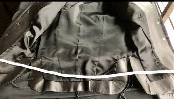 Fringe vintage Rock and Roll western black leathe… - image 12