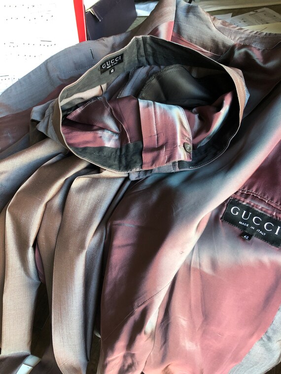 Gucci Tom Ford Era light purple silk vintage pan… - image 8