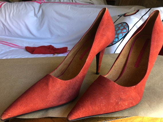 Stella McCartney orange rust pumps, suitable for … - image 2