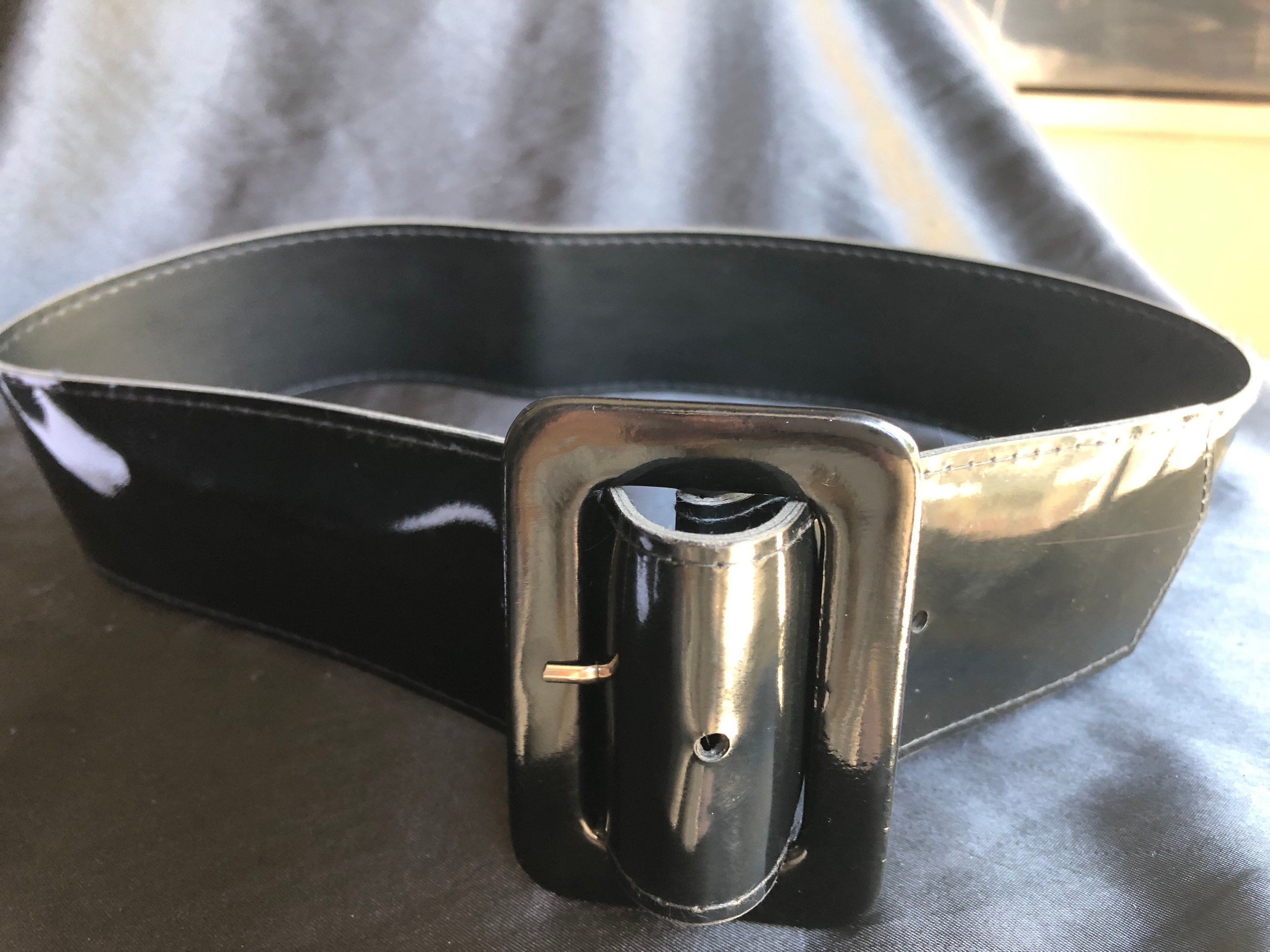 Vintage Perfect Patent Leather Belt, 31” X 2-1/4” - Etsy