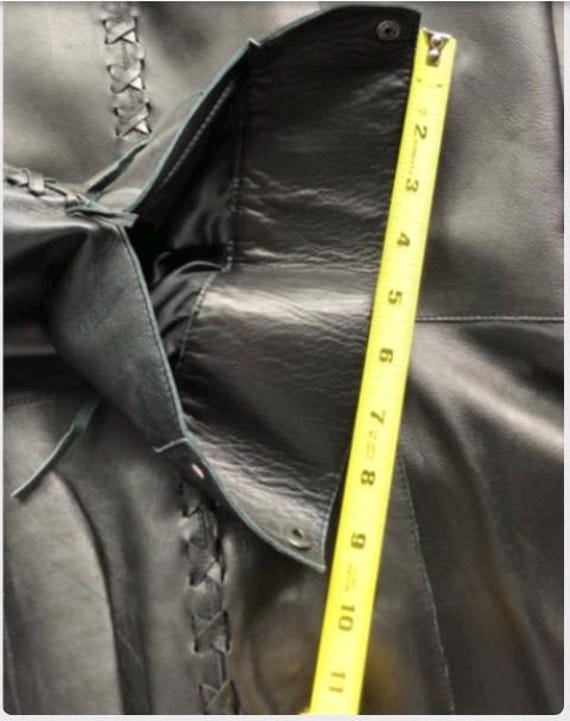 Fringe vintage Rock and Roll western black leathe… - image 13