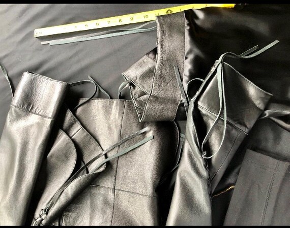 Fringe vintage Rock and Roll western black leathe… - image 16