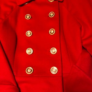 Gianni Versace vintage &#39;90s red sleeveless light wool dress and suit jacket