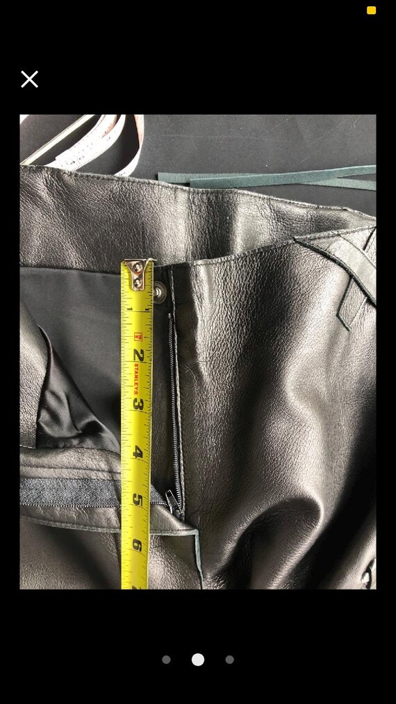 Fringe vintage Rock and Roll western black leathe… - image 14