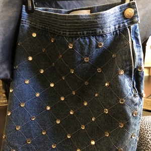 Louis Vuitton Denim Skirt