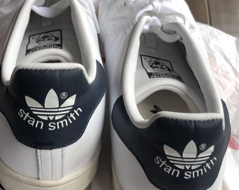 Men's Stan Smith  tennis white Adidas athletic shoes,  13 US