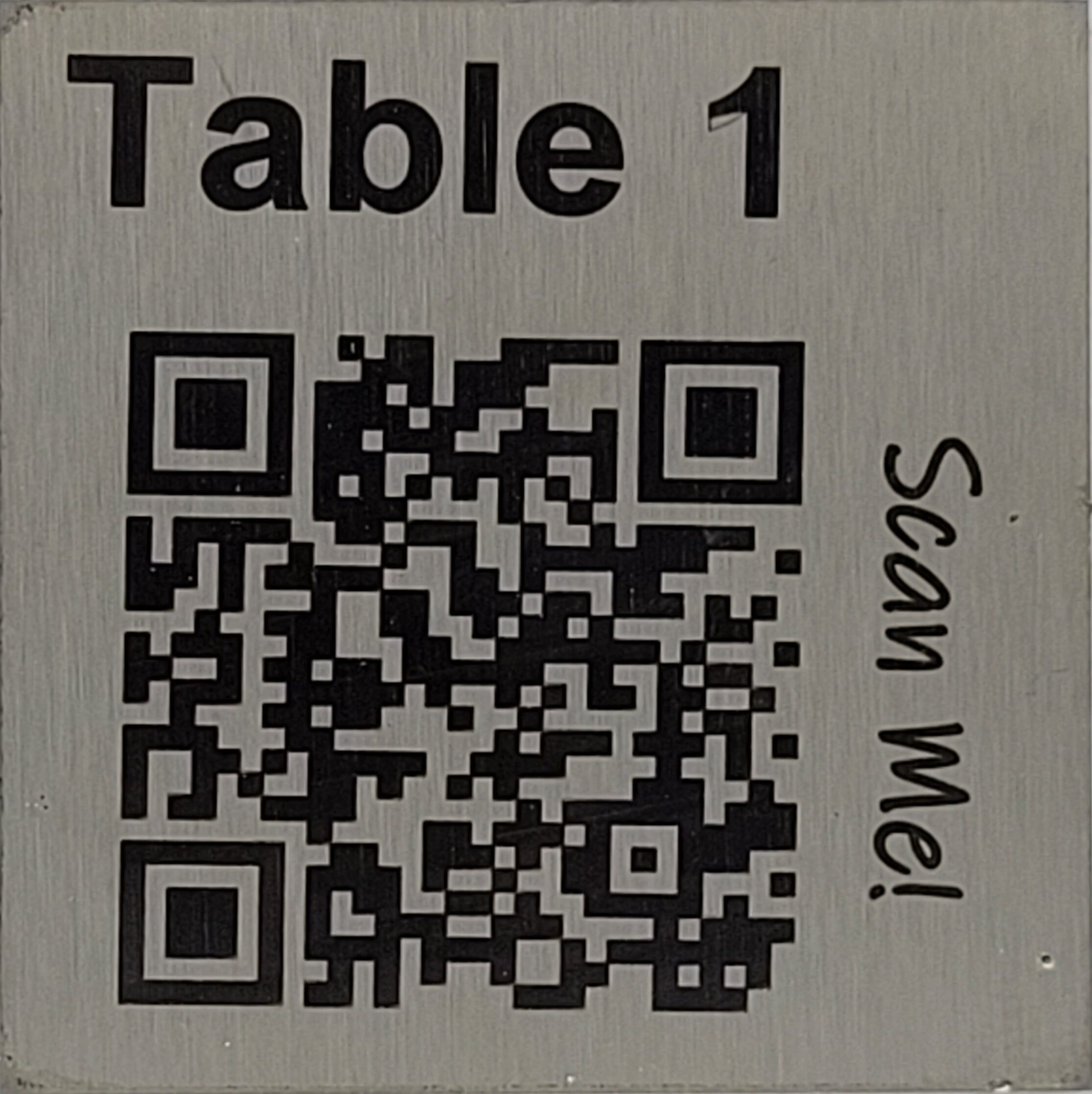 Personalized QR Code Table Numbers - Etsy