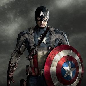 Captain America Digital Print - Captain America Office Art