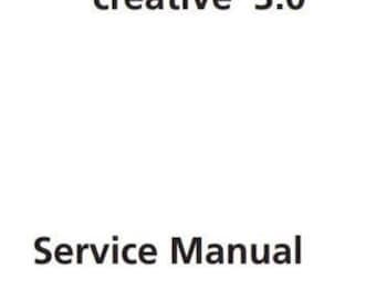 Repair/Service Manual for PFAFF Creative 3.0 Sewing Machines