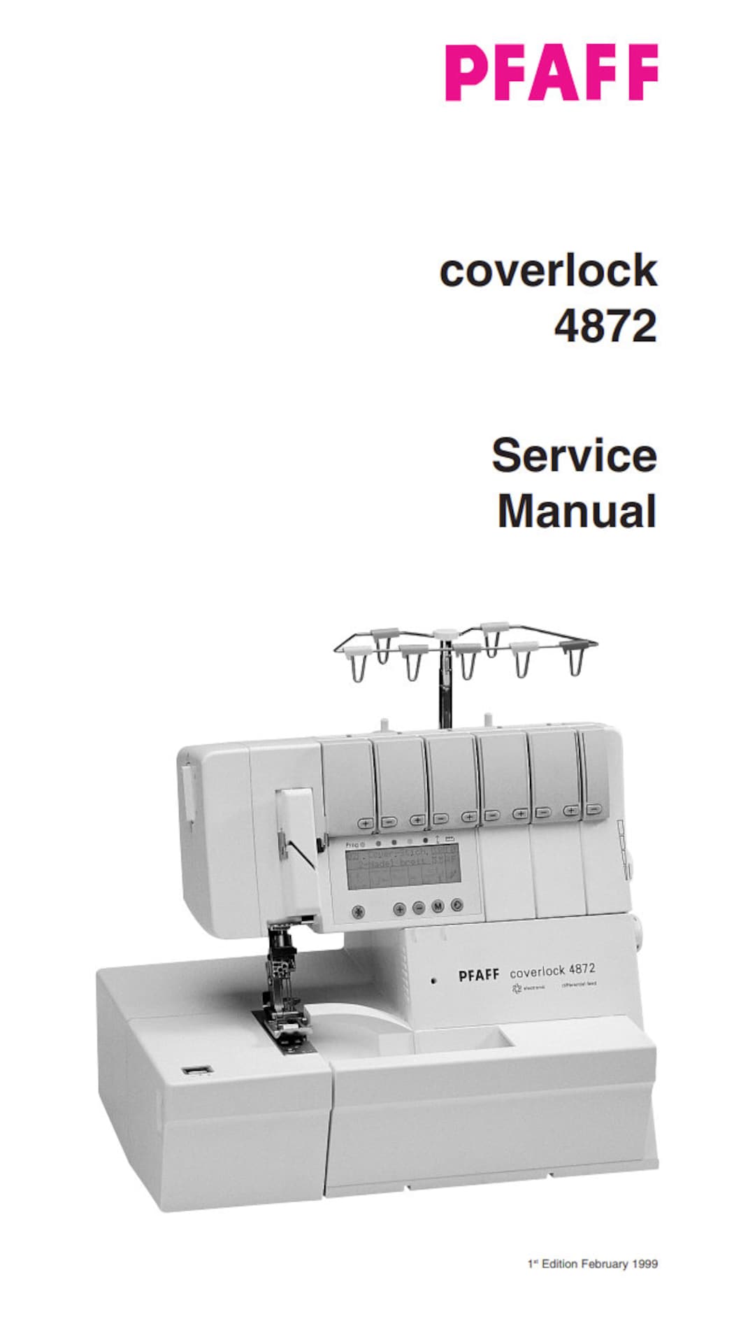 PFAFF Coverlock 4872 Serger Repair / Service Manual Etsy