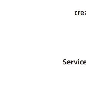 Puede incluir: Una cubierta de documento blanca que presenta el texto negro creative 3.0 posicionado en el área superior derecha y el texto negro Service Manual ubicado en la sección inferior derecha de la página, quedando el resto en blanco.