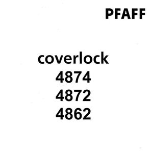 PFAFF Coverlock 4862 4872 4874 Owner&#39;s Handbook