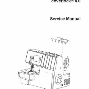 Manual de reparación/servicio para remalladoras PFAFF Coverlock 3.0 y 4.0