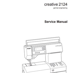 PFAFF Creative 2124 Machine Repair / Service Manual