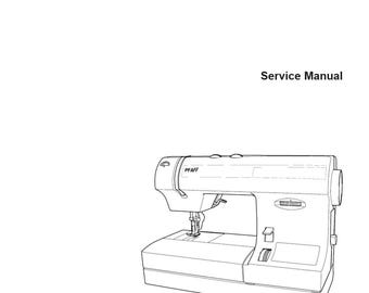 Repair/Service Manual for PFAFF Select 1520/1530/1540 2.0/3.0/4.0 Sewing Machines