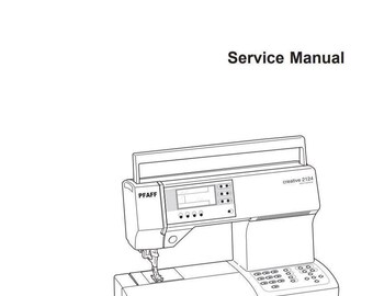Repair/Service Manual for PFAFF Creative 2124