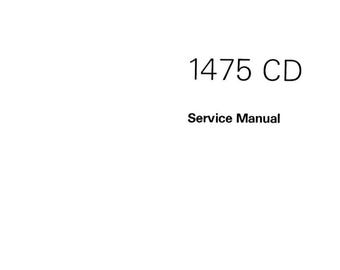 Repair/Service Manual for PFAFF Creative 1475 1473 CD Sewing Machines