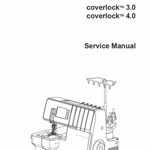 PFAFF Coverlock 3.0 4.0 Repair / Service Manual