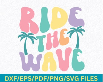 Wellenritt SVG: Surfer Beach Life Design (Digitaler Download)