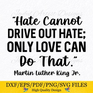 Dr. King SVg MLK Citation Svg Png MLK Affiche imprimable Babillard MLK Chemise Svg Martin Luther King Chemise Svg Sublimation Histoire des Noirs Svg
