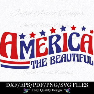 America il bello rosso bianco e blu SVG PNg patriottico SVG 4 luglio camicia SVg tagliare File stampabile libertà amore America segno SVg