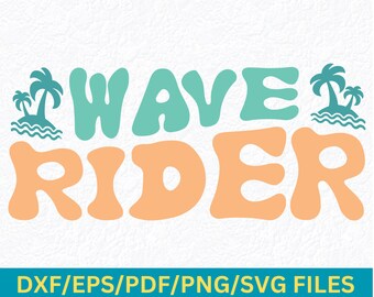 Wellenreiter SVG: Surfen Sommer Watersport Design (Digitaler Download)