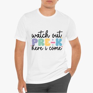 Watch Out Pre-k Here I Come SVG - Funny First Day of School (digital ...