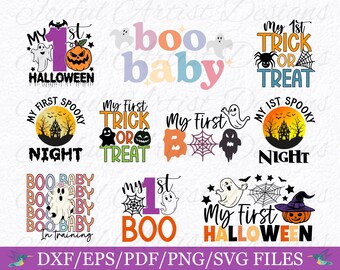Halloween Baby Designs: Gruseliges süßes SVG Bundle (Digital)