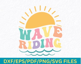 Wellenreiten SVG - Surfer Sommer Watersport Design (Digitale Dateien)