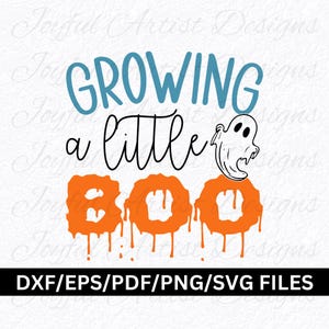 Crescendo um pequeno Boo Halloween Esperando a mamãe Outono Gravidez Revelação do bebê Camiseta de maternidade Presente SVG png pdf dxf eps Arquivo de corte Cricut