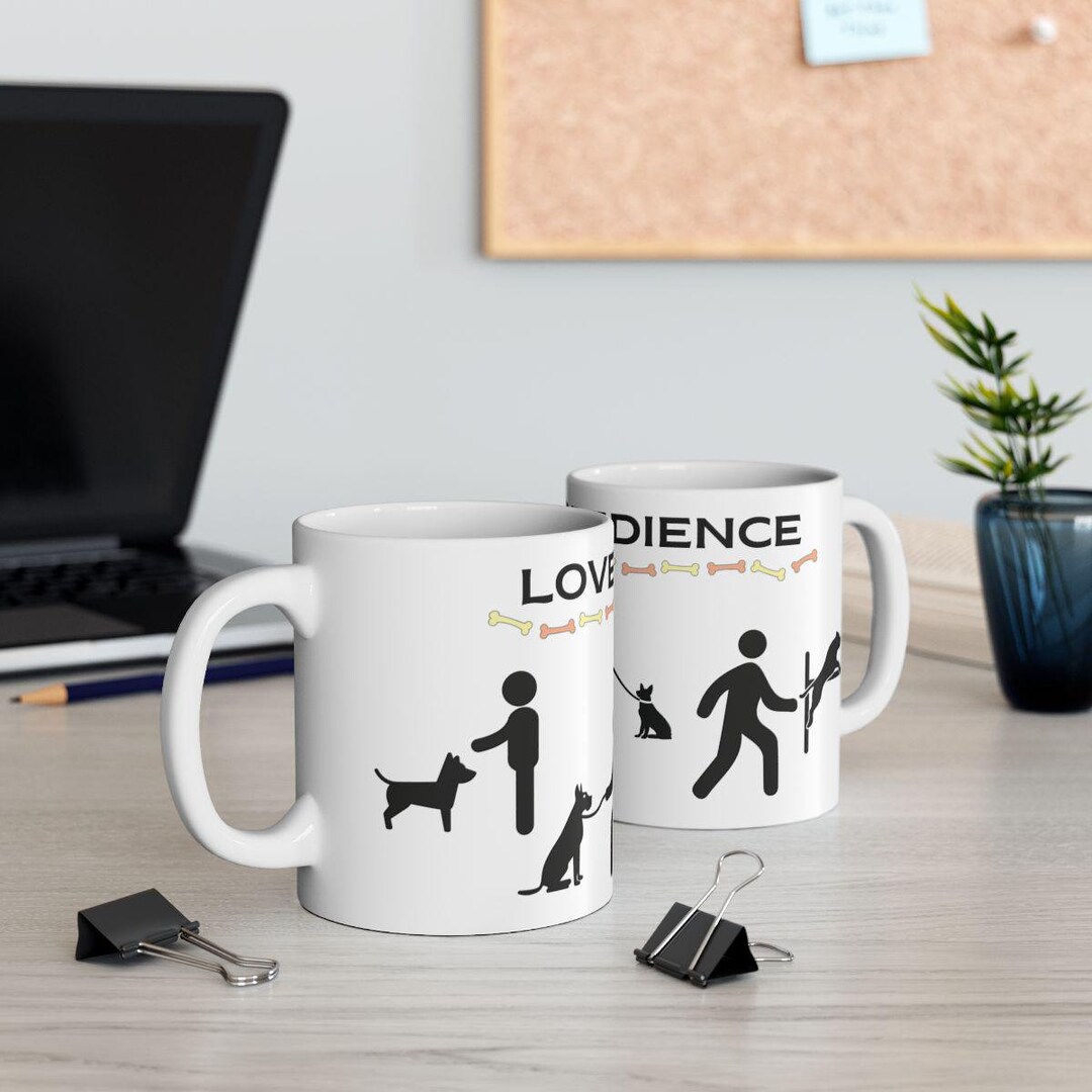 Love Dog Obedience Training Coffee Mug, Dog Training Mug, Canine Sports