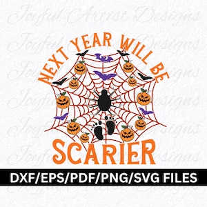 Esperando o Halloween Mãe Engraçado Halloween Bebê Anúncio Revelar Outono Grávida Mamãe Camiseta Presente SVG png pdf dxf eps Arquivo de Corte Cricut