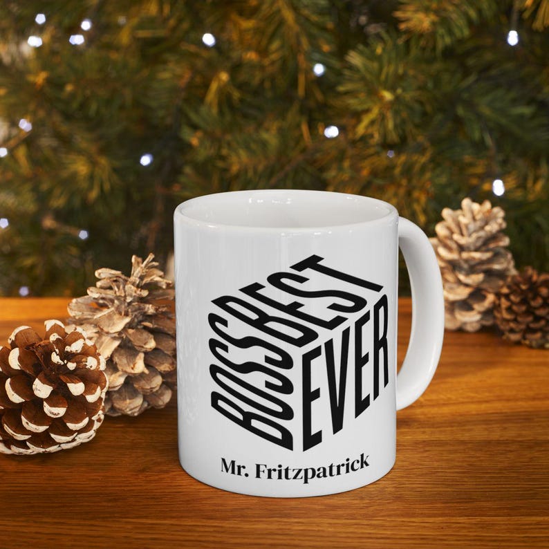 Best Boss Ever Funny Personalized Coffee Mug, Boss Day Appreciation