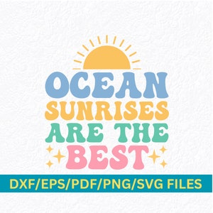 Sonnenaufgang SVG PNG, Ozean Sonnenaufgang SVG, Strand Sonnenaufgang png, Sonne Ozean svg, Strand Leben svg, Ufer svg, Segeln svg, Ozean svg, Sunrise Sublimation