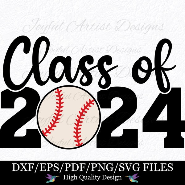 Class of 2024 Senior Baseball Graduate 2024 Baseball Graduation Sublimation Design Shirt T-shirt Gift SVG png pdf dxf eps Cut File Cricut