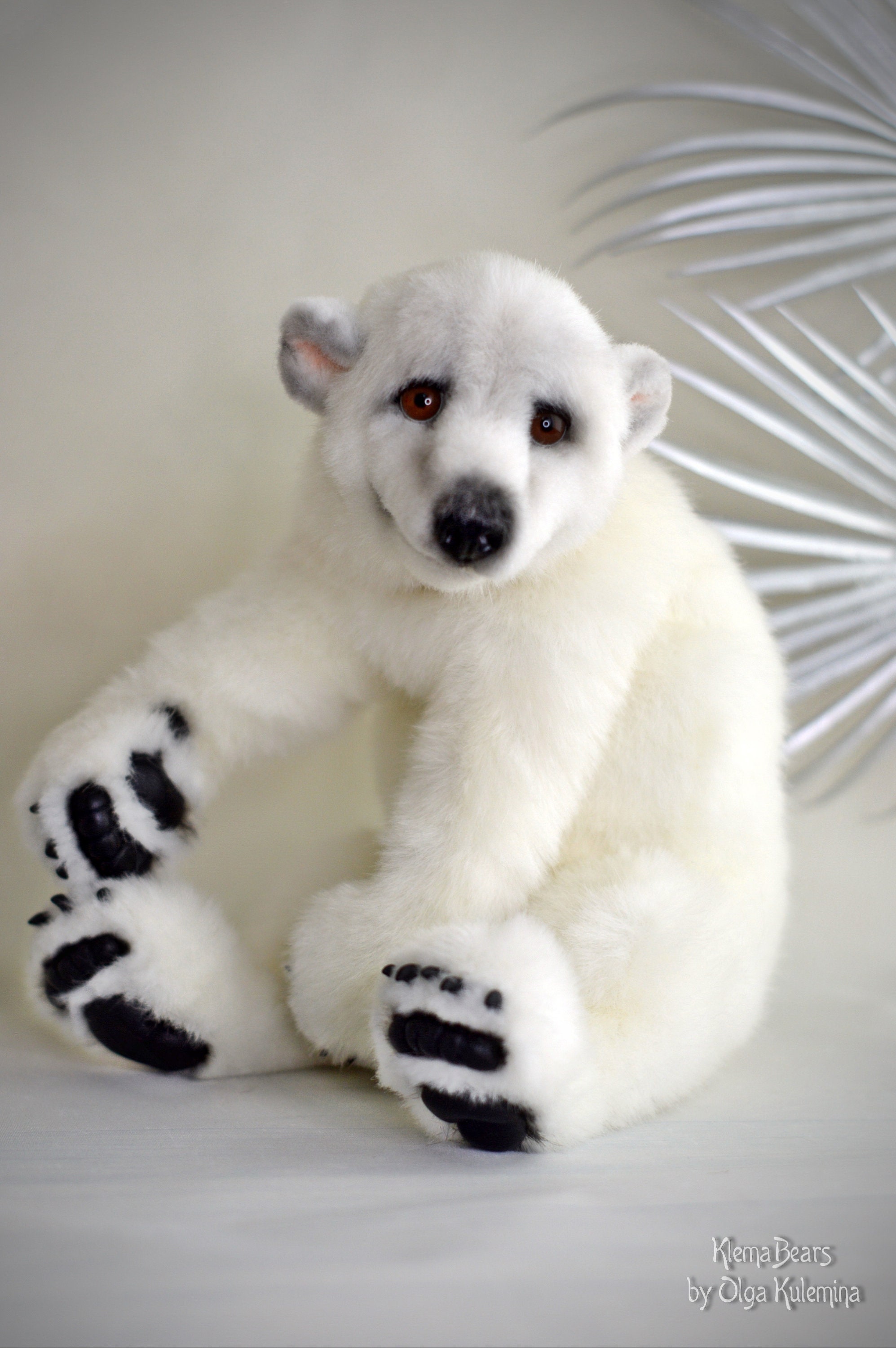 Polar Bear Sewing Pattern PDF Realistic Stuffed Bear Template Plush 