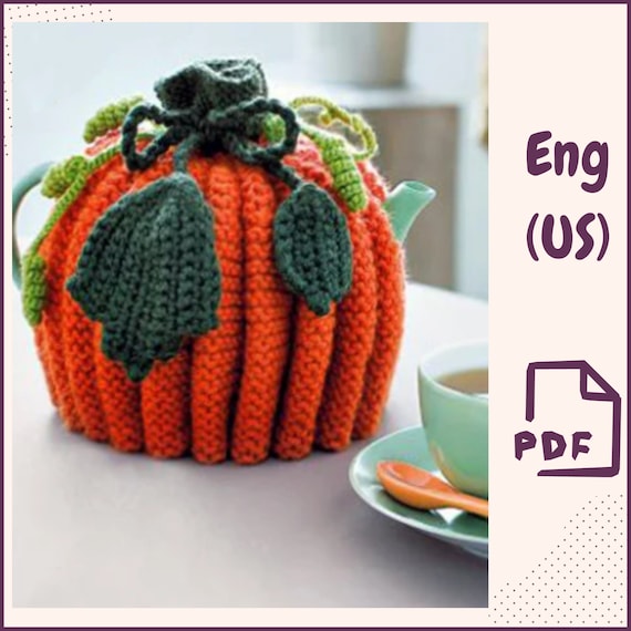 Preview of CROCHET PUMPKIN PATTERN - Halloween decor - Easy and Quick Crochet Tutorial - Easy Peasy Pumpkin  - Pumpkin hot water bottle for the kettle by VariousPatterns