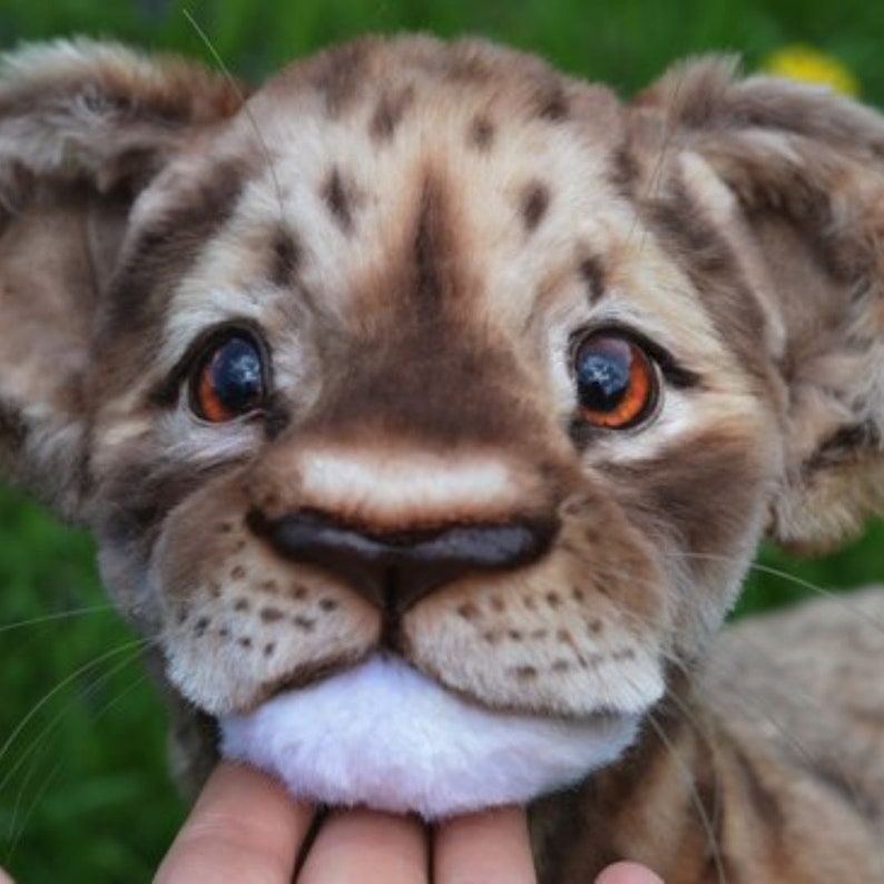 Lion Cub Sewing Pattern • Stuffed Animal Template PDF • Plush Lion Toy ...