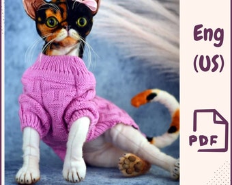 Cat sewing pattern Pattern stuffed animal Pattern PDF-Teddy Teddy The Cat Animal Pattern Plush Cat Cat Pattern Cat- exotic sewing pattern