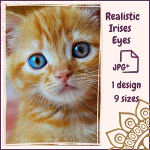 Eyes for Printing Realistic Irises Cat Eyes Cat Irises Realistic Eyes Doll Eyes Teddy Bear Bottle Caps Pendants Paper Crafts Digital Collage