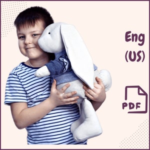 Big Bunny Stuffed Toy - Perfect for Interior Decoration| Big Bunny Stuffed Toy Pattern for Interior Decorations Gift idea Easter bunny