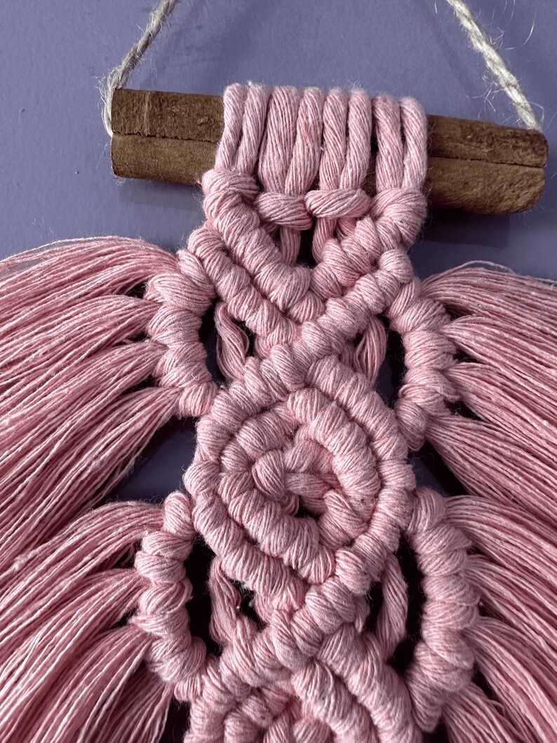 Close-up of macrame knots — mesmerizing texture you’ll create with your hands, using only cord and heart.