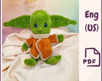 Baby Yoda Crochet Pattern PDF | Grogu Amigurumi Pattern  | Digital Crochet File