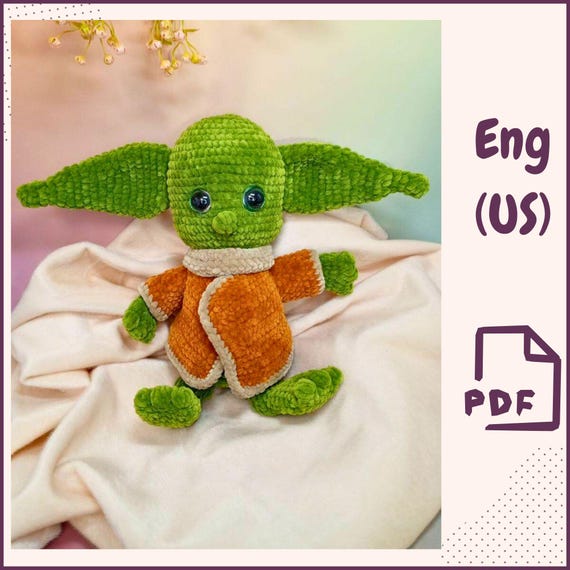 Preview of Baby Yoda Crochet Pattern PDF | Grogu Amigurumi Pattern  | Digital Crochet File by VariousPatterns