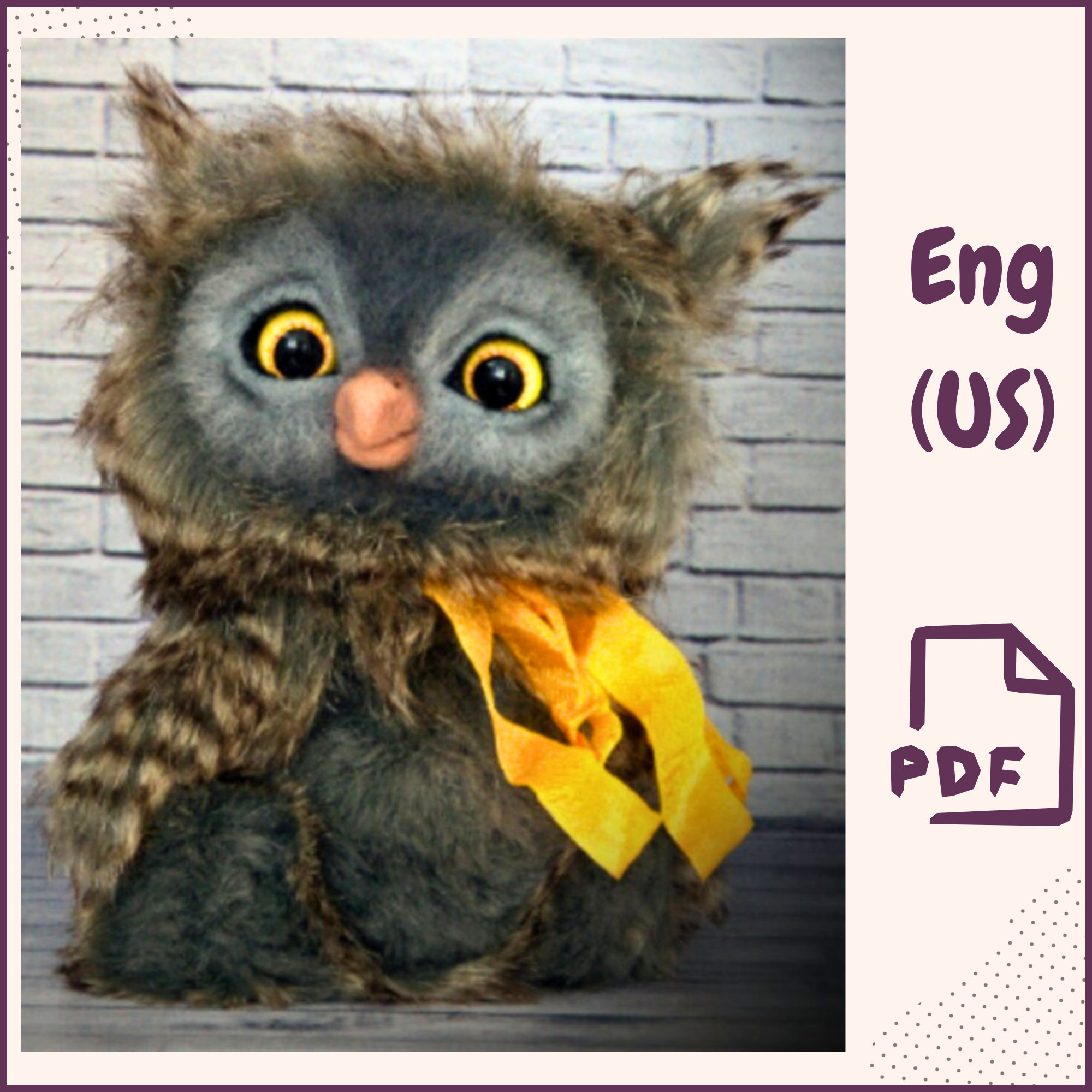  Uongfi The Cute Owl Plush Toy is Exclusive for Girls